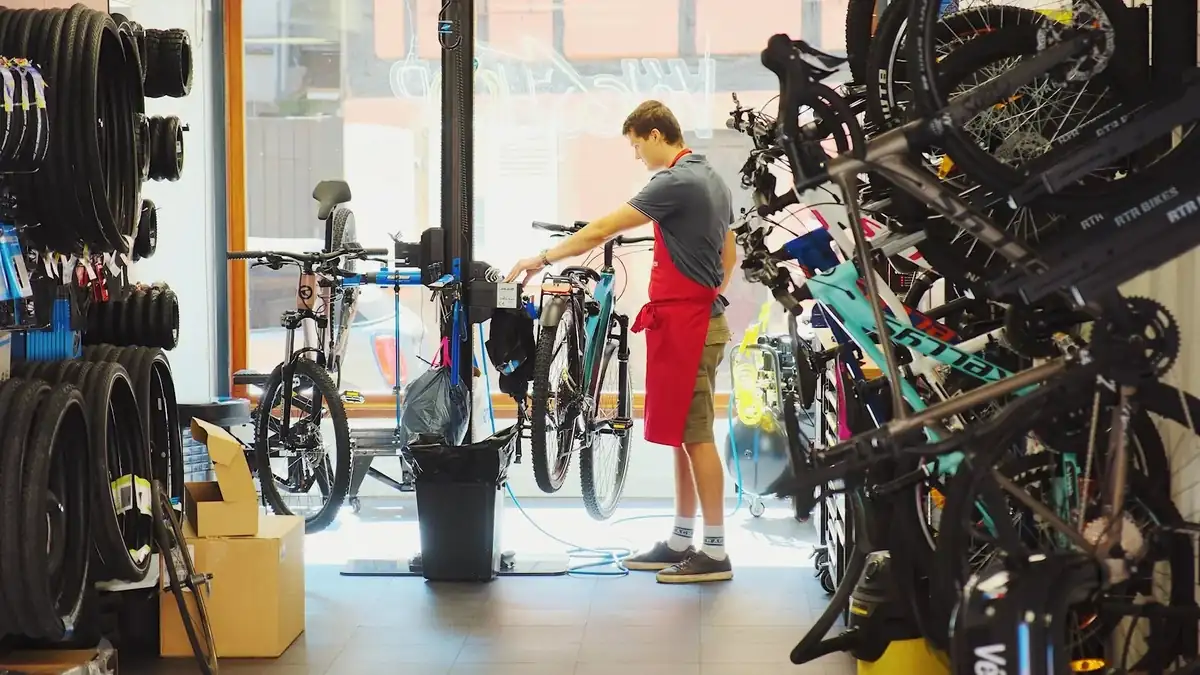 L’atelier de réparation Vélo Shop, à Obernai